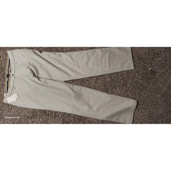 DOCKERS Men's Signature Khaki Lux Cotton Stretch Athletic Fit Pants Beige 36X34 - Picture 4 of 12